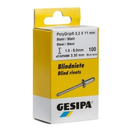 Gesipa Blindniete Mini-Pack Stahl/Stahl 100stk.