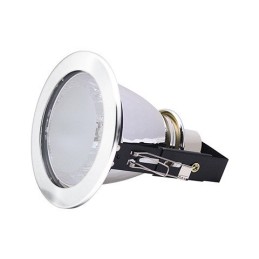 HL 604-Chrom-60W-E27-Downlights / Energiesparlampen