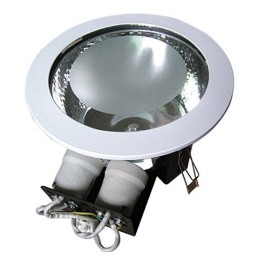 HL 606-Chrom-75W-E27-Downlights / Energiesparlampen