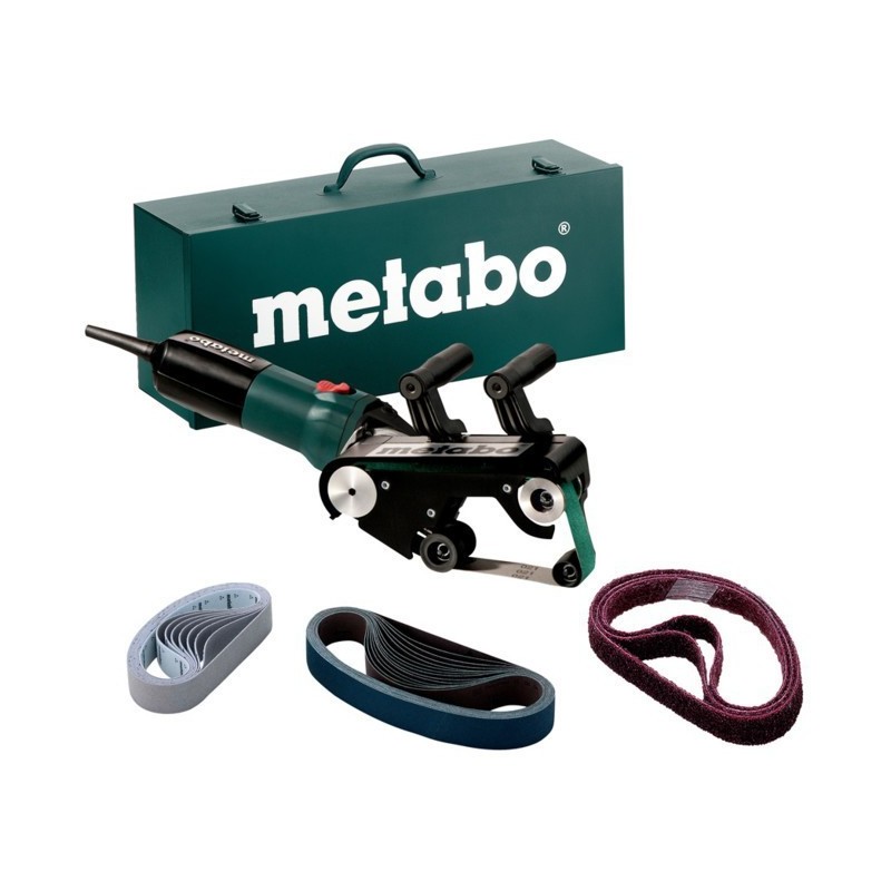 Metabo Rohrbandschleifer RBE 9-60 Set Stahlblech-Tragkasten
