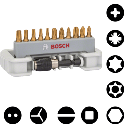 Bosch Kompaktsets mit Max Grip-Schrauberbits
