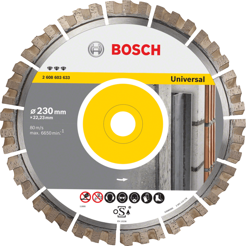 Bosch Diamanttrennscheiben Best for Universal Segm. 15 mm