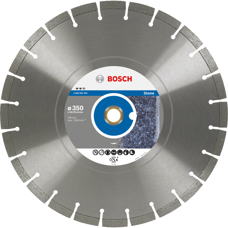 Bosch Diamanttrennscheiben Standard for Stone Segm. 10 mm