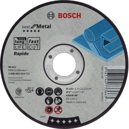 Bosch Trennscheiben Best for Metal 100'er pack