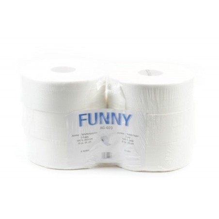Funny Jumbo-Toilettenpapier 6 Rollen,2-lagig
